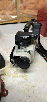 RCA camcorder with accessories and carrying bag - Image 1 of 6
