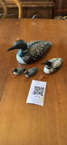 Decorative carved wooden duck figurines (various sizes) - thumbnail 1 of 5
