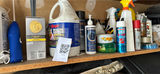 Shelf with paints, cleaners, and hardware - thumbnail 4 of 4