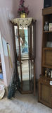 Vintage pink upholstered living room furniture set with display cabinets - thumbnail 10 of 13