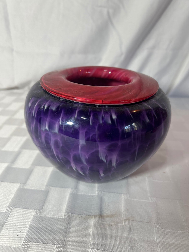 Purple and Red Glass from Wimberly Glassworks - image 1 of 4