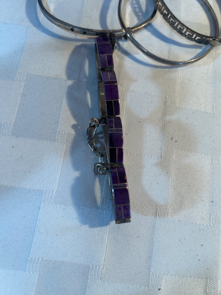 Sterling and Amethyst Jewelry - image 3 of 4