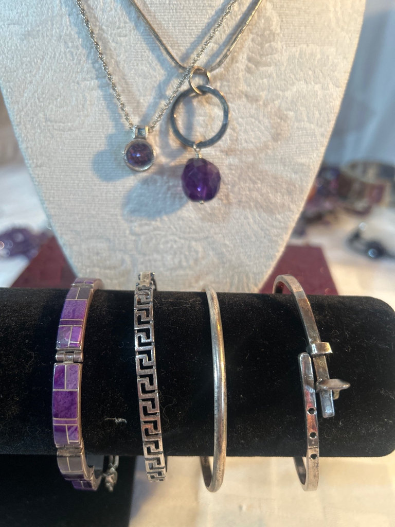 Sterling and Amethyst Jewelry - image 1 of 4