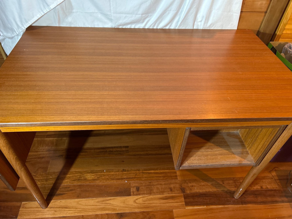 Mid-Century Teak Scandinavian Desk - image 2 of 8