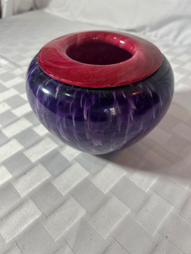 Purple and Red Glass from Wimberly Glassworks - image 2 of 4