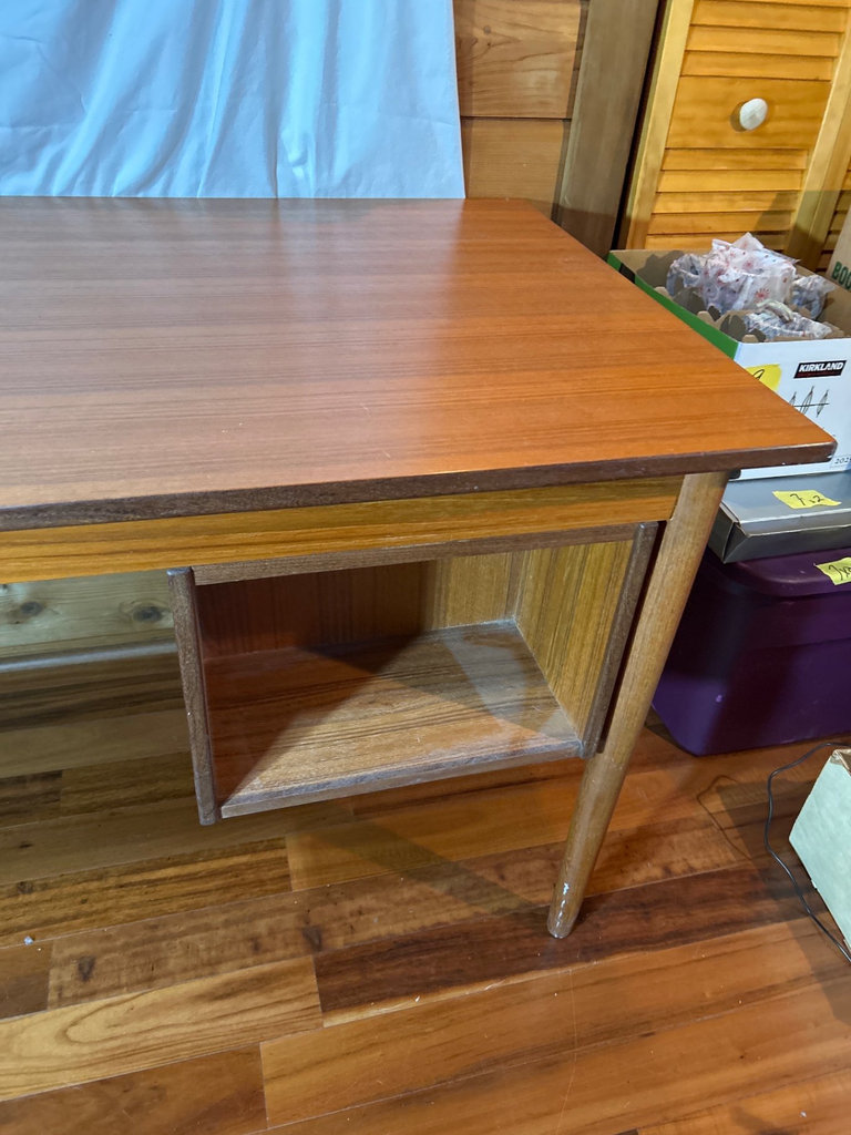 Mid-Century Teak Scandinavian Desk - image 4 of 8