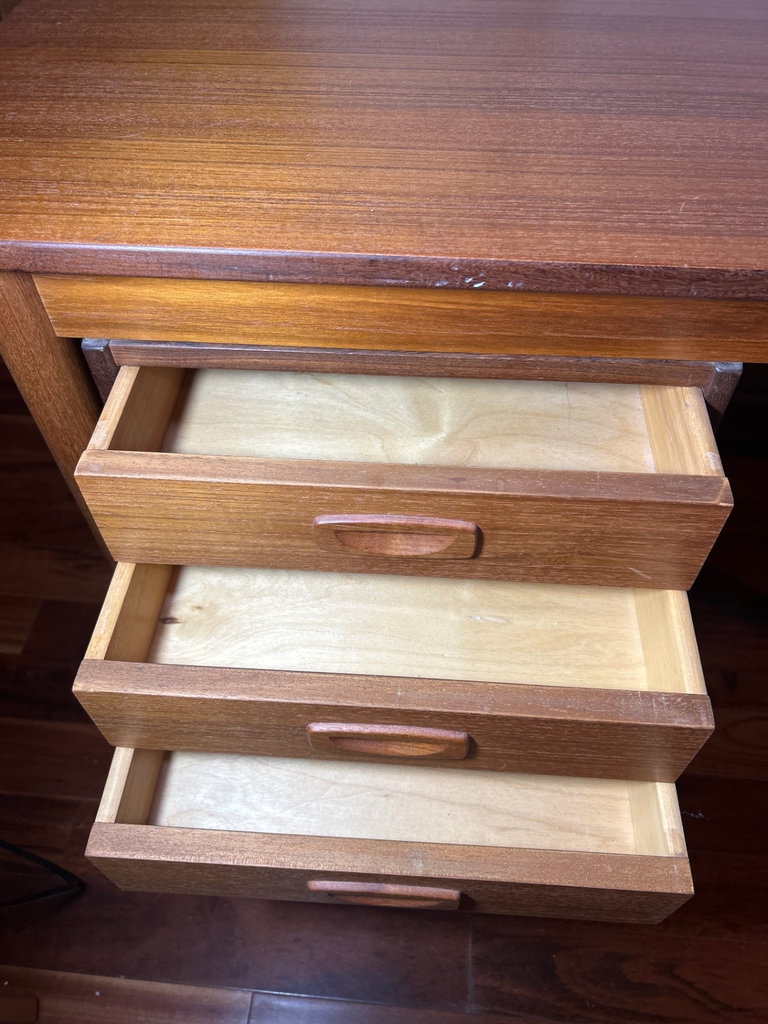 Mid-Century Teak Scandinavian Desk - image 3 of 8