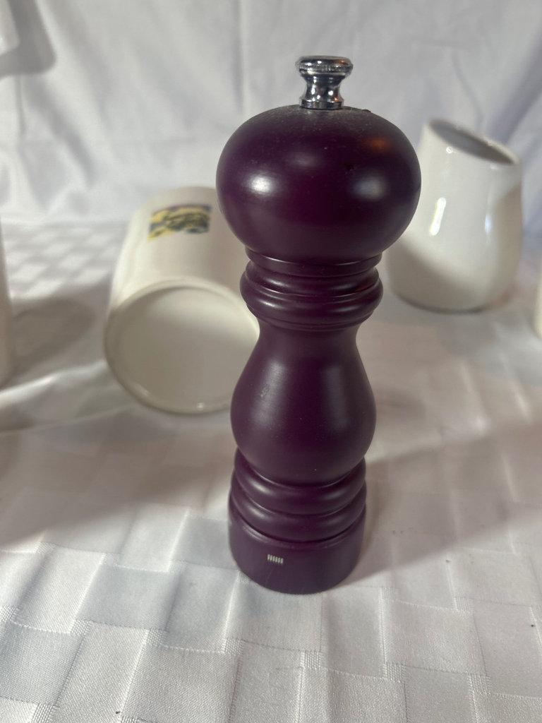 Large ceramic Mugs, wood Pepper Grinder  - image 6 of 7