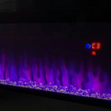 OSKAR 50'' W BLACK ELECTRIC FIREPLACE INSERT WITH 51000 BTU VALUED AT $375.00 - thumbnail 2 of 8