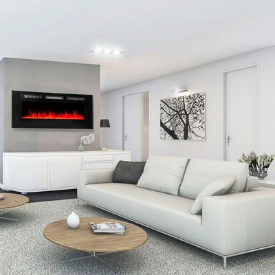 OSKAR 50'' W BLACK ELECTRIC FIREPLACE INSERT WITH 51000 BTU VALUED AT $375.00 - Image 1 of 8