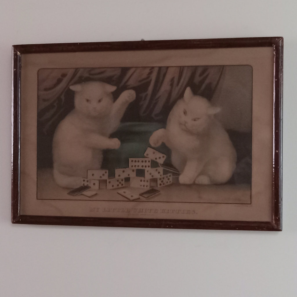 Antique Framed Currier & Ives Cat Prints - image 12 of 19