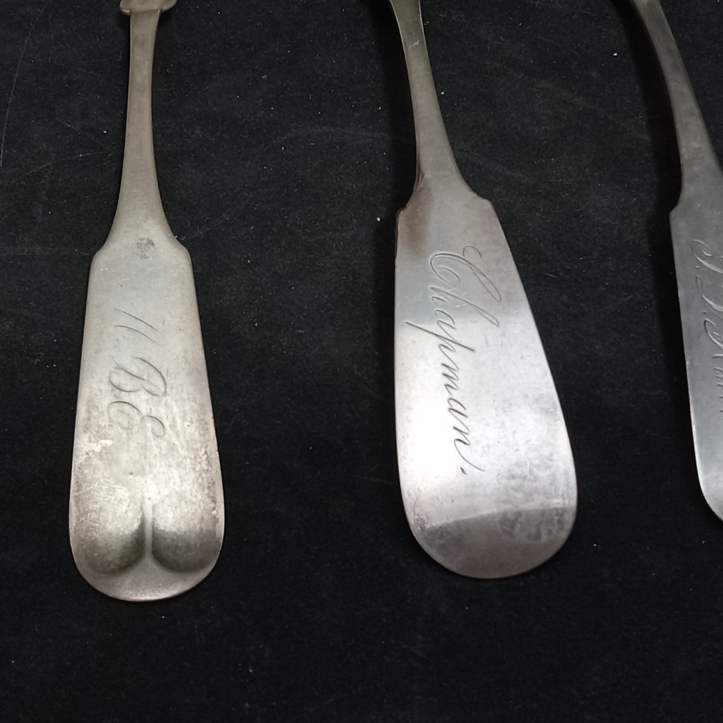 Antique Coin Silver Spoons - 597.7dwt - image 17 of 19