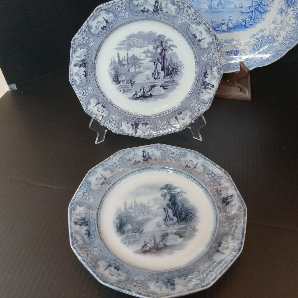Antique Flow Blue Transferware - image 19 of 24