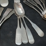 Antique Coin Silver Spoons - 597.7dwt - thumbnail 9 of 19