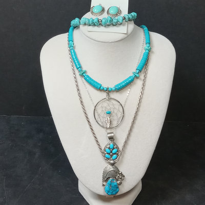 Loyce Arnell & More Sterling/Turquoise Jewelry - 22.9dwt - Image 1 of 13