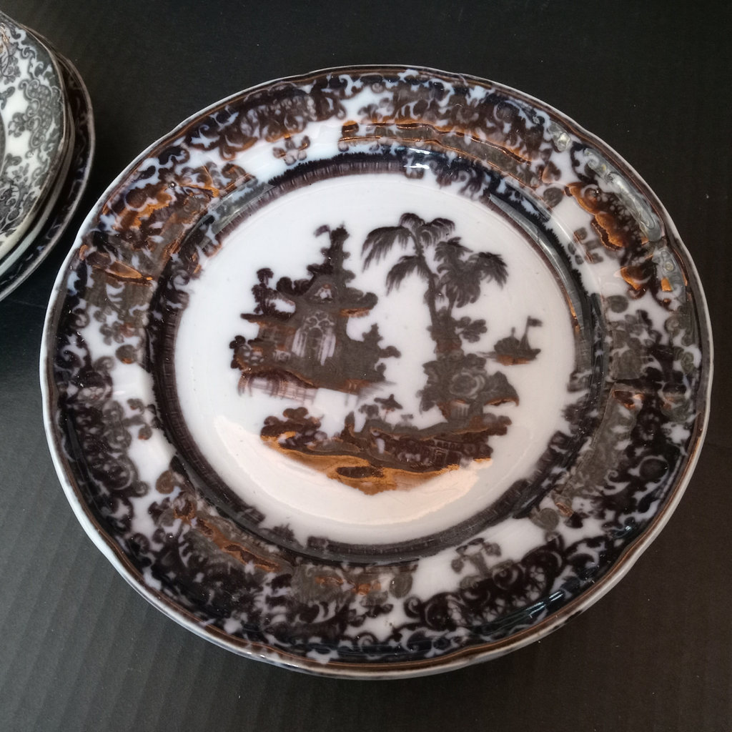 Antique Flow Black Pearl Stone Ware - image 6 of 25