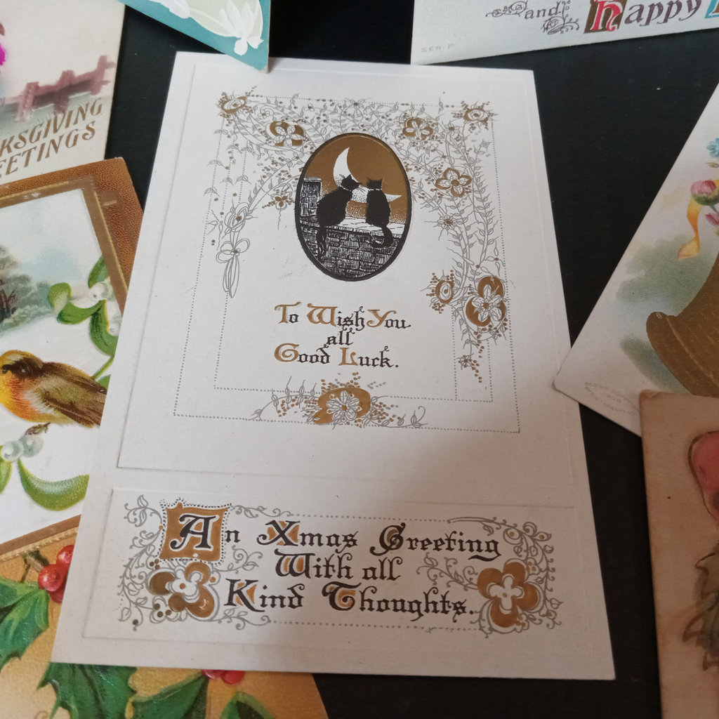 Antique Postcards in a Basket - image 3 of 16