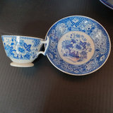 Antique Flow Blue Transferware - thumbnail 7 of 29