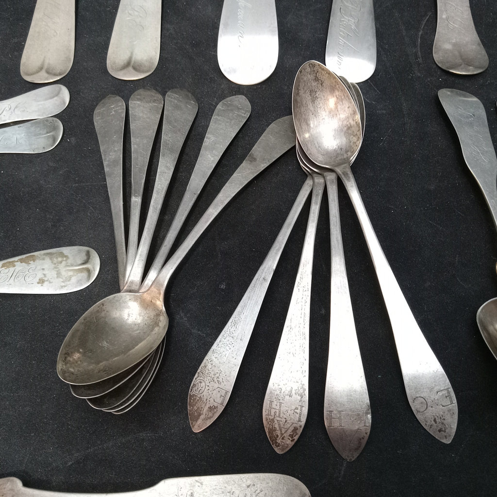 Antique Coin Silver Spoons - 597.7dwt - image 5 of 19