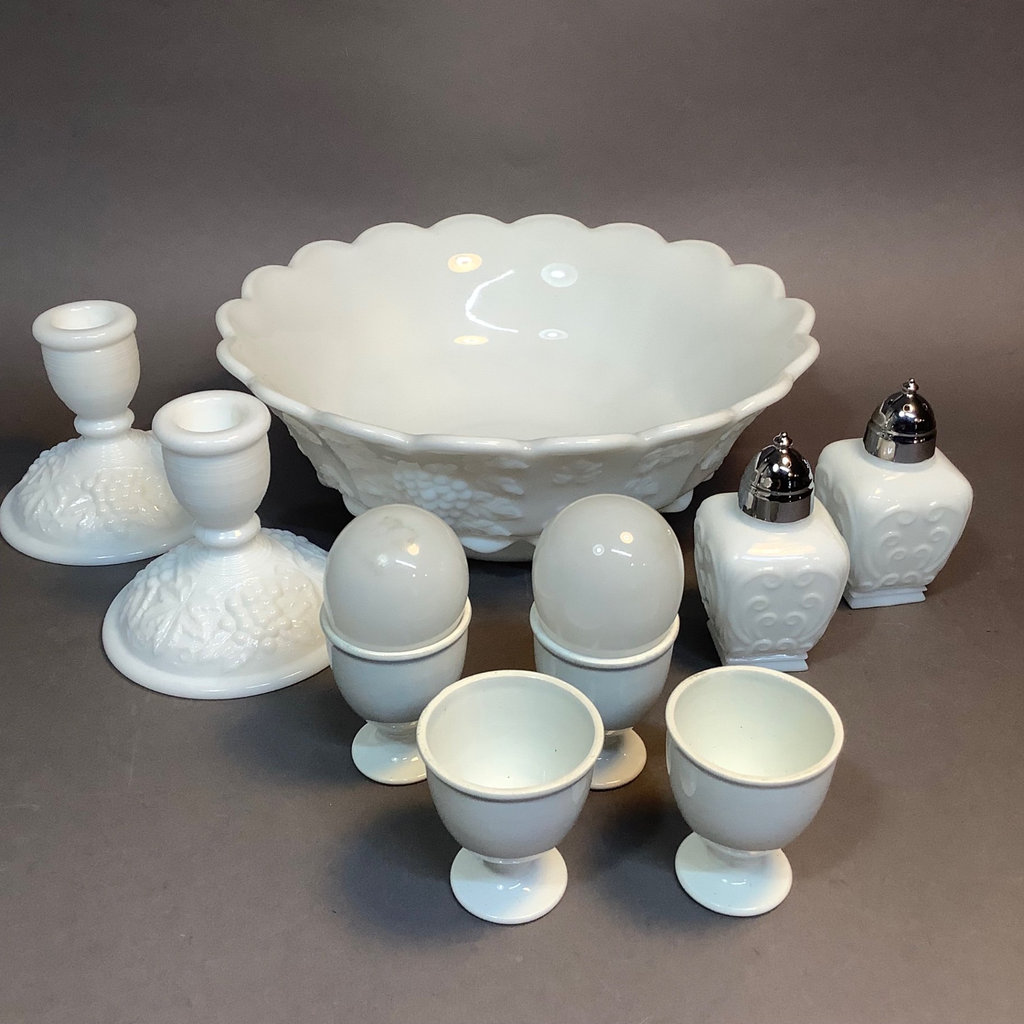 Antique Imperial and Westmoreland Milk Glass - image 1 of 8