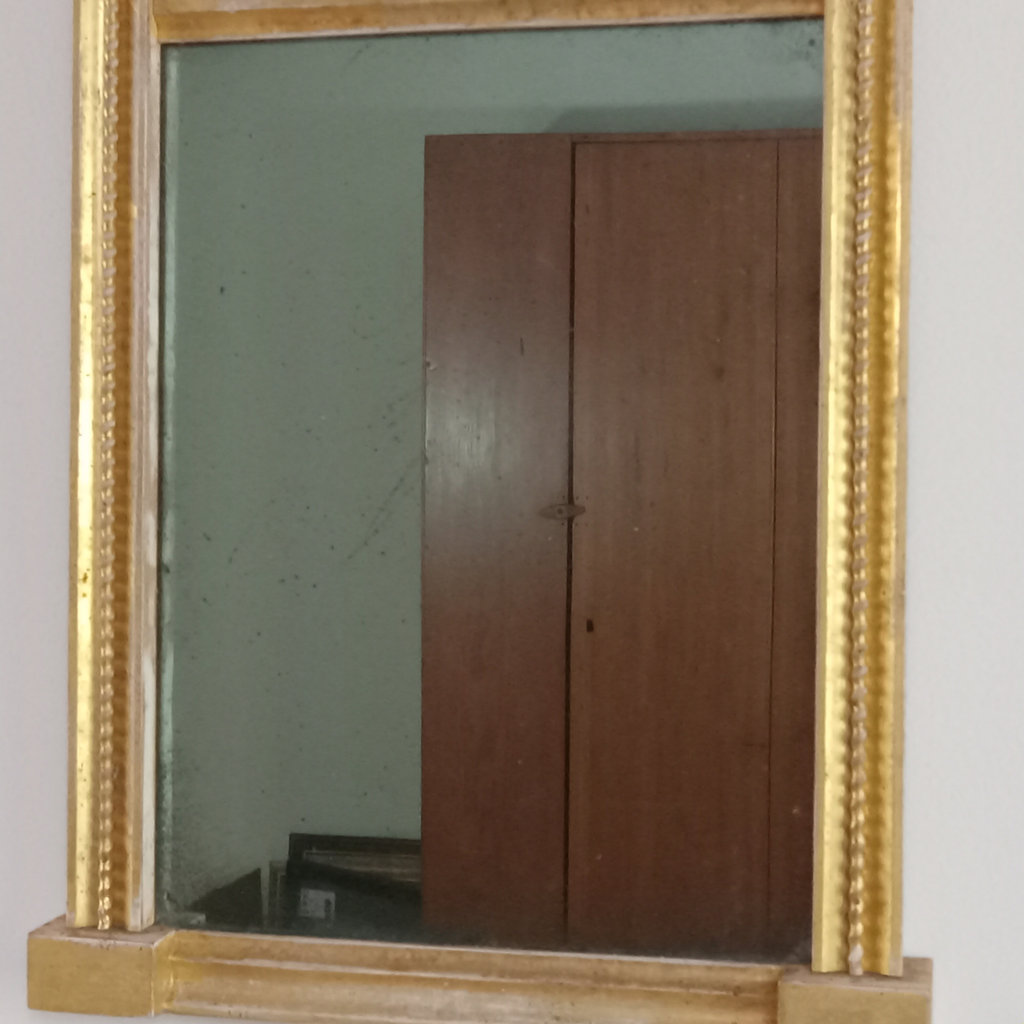 Antique Federal Gilt Gesso Tabernacle Mirror - image 3 of 10