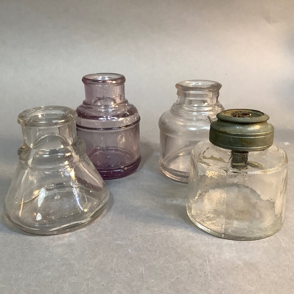 Antique Clear Glass Elixir & Ink Bottles - image 10 of 11