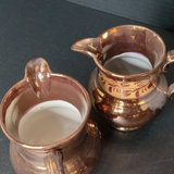 Antique Copper Lusterware & Custard Glass - thumbnail 4 of 13
