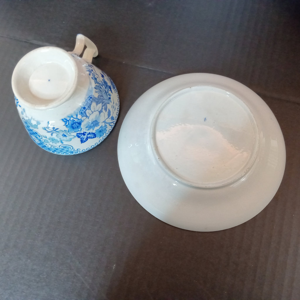 Antique Flow Blue Transferware - image 8 of 29