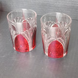 Ruby Flash on Colorless Glass "Huber" Pitcher Set - thumbnail 7 of 8