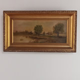 Antique Framed Landscape Painting - thumbnail 1 of 11