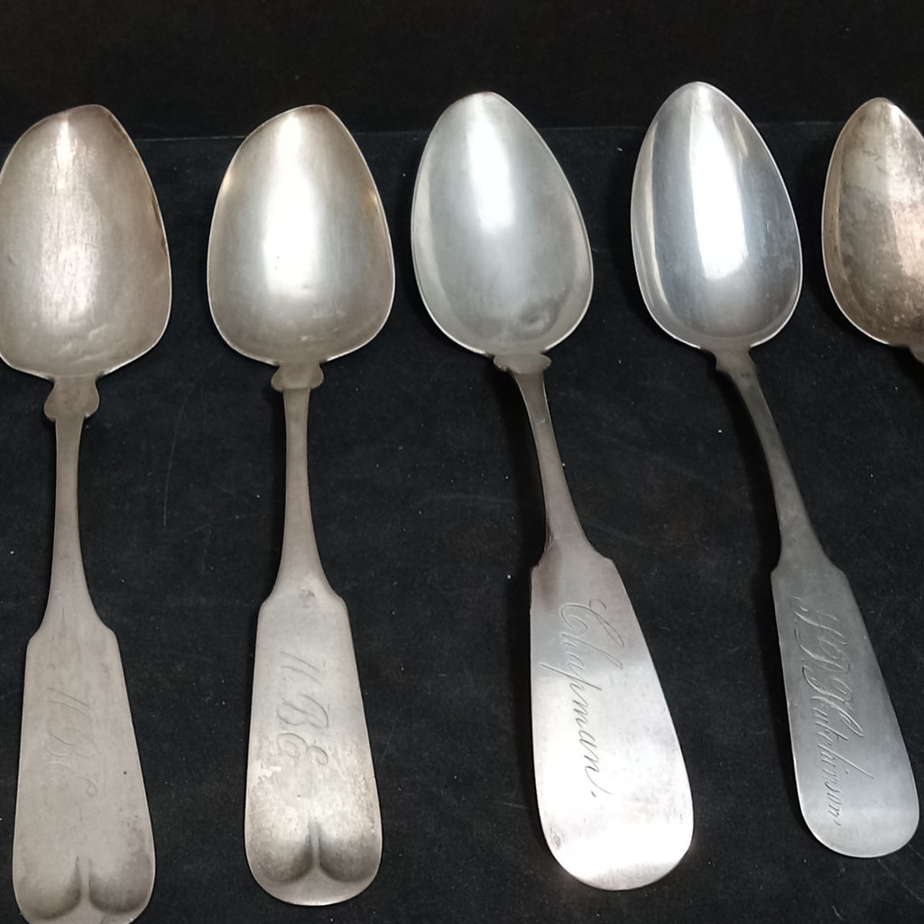 Antique Coin Silver Spoons - 597.7dwt - image 16 of 19