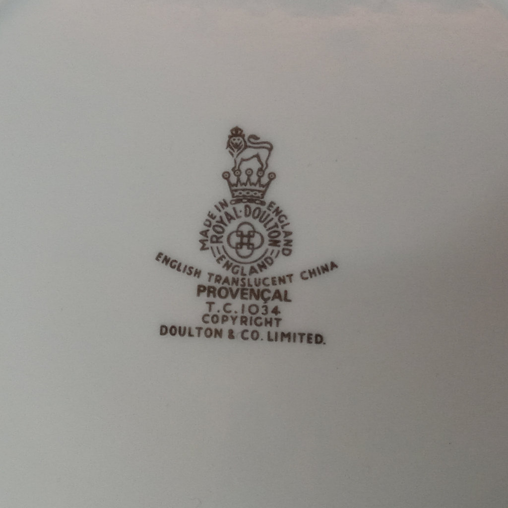 Royal Doulton China - Provencal Pattern - image 12 of 21