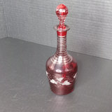 Antique Cranberry Glass Decanter Set - thumbnail 7 of 13