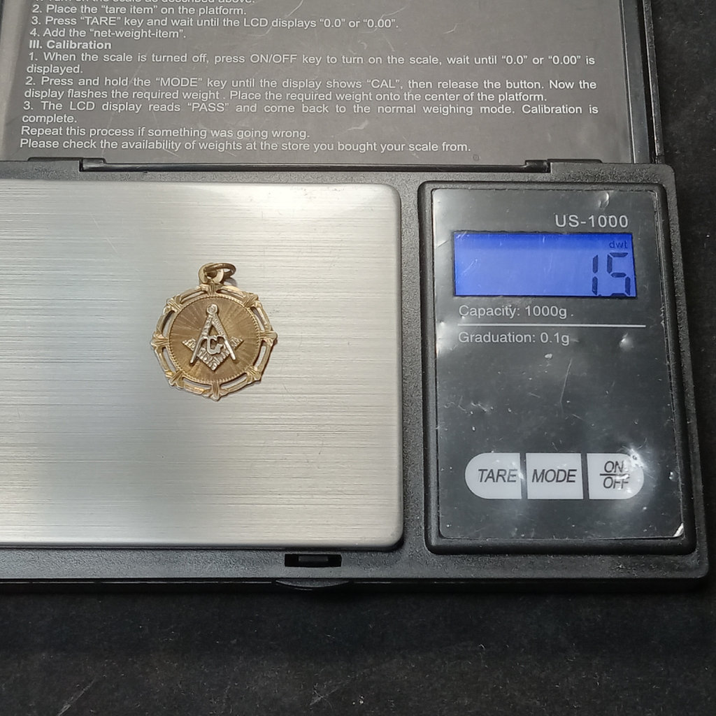 Antique Masonic Jewelry - 10K, 14K, Sterling - image 7 of 20