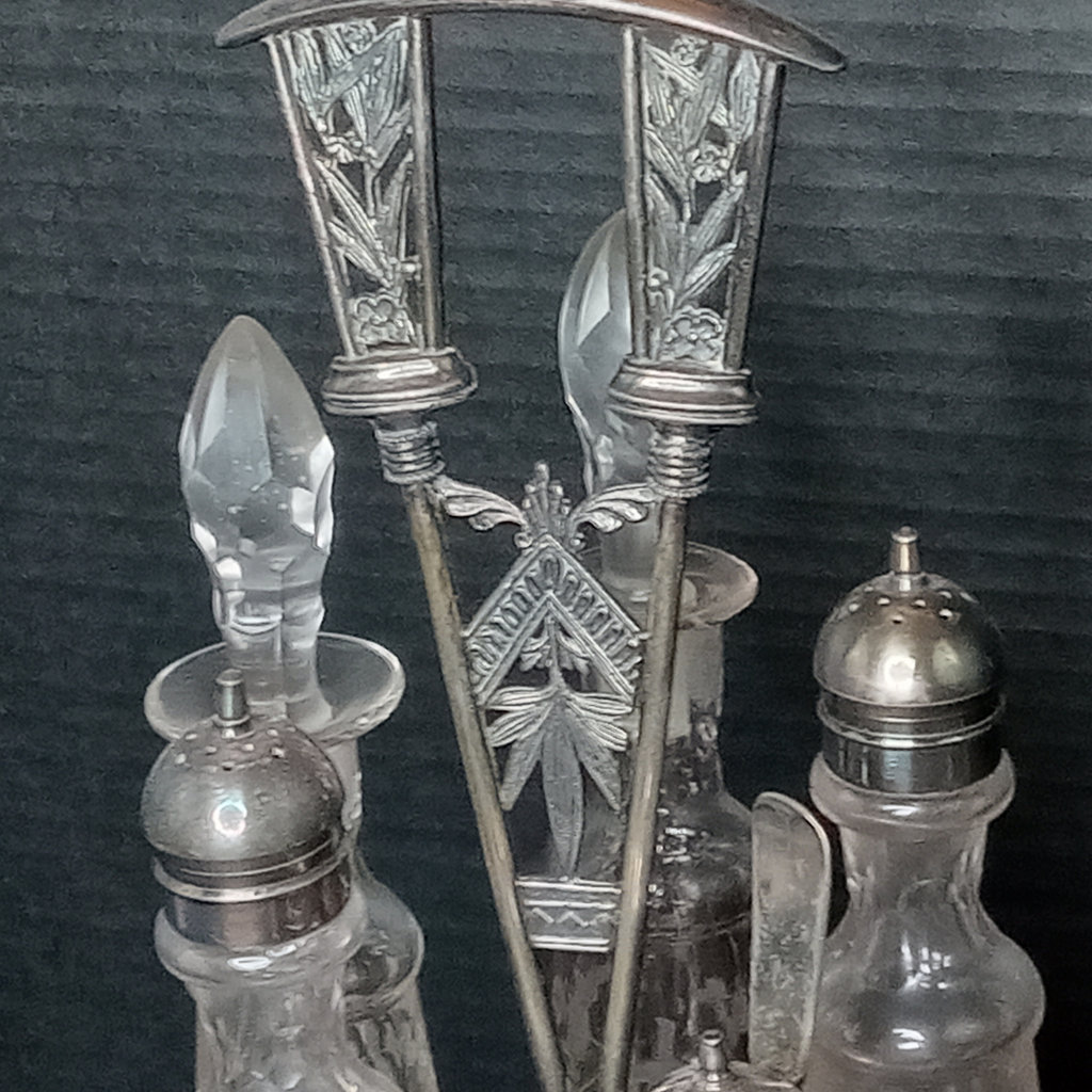 Antique Etched Glass - image 3 of 18