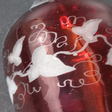 Antique Cranberry Glass Decanter Set - thumbnail 10 of 13