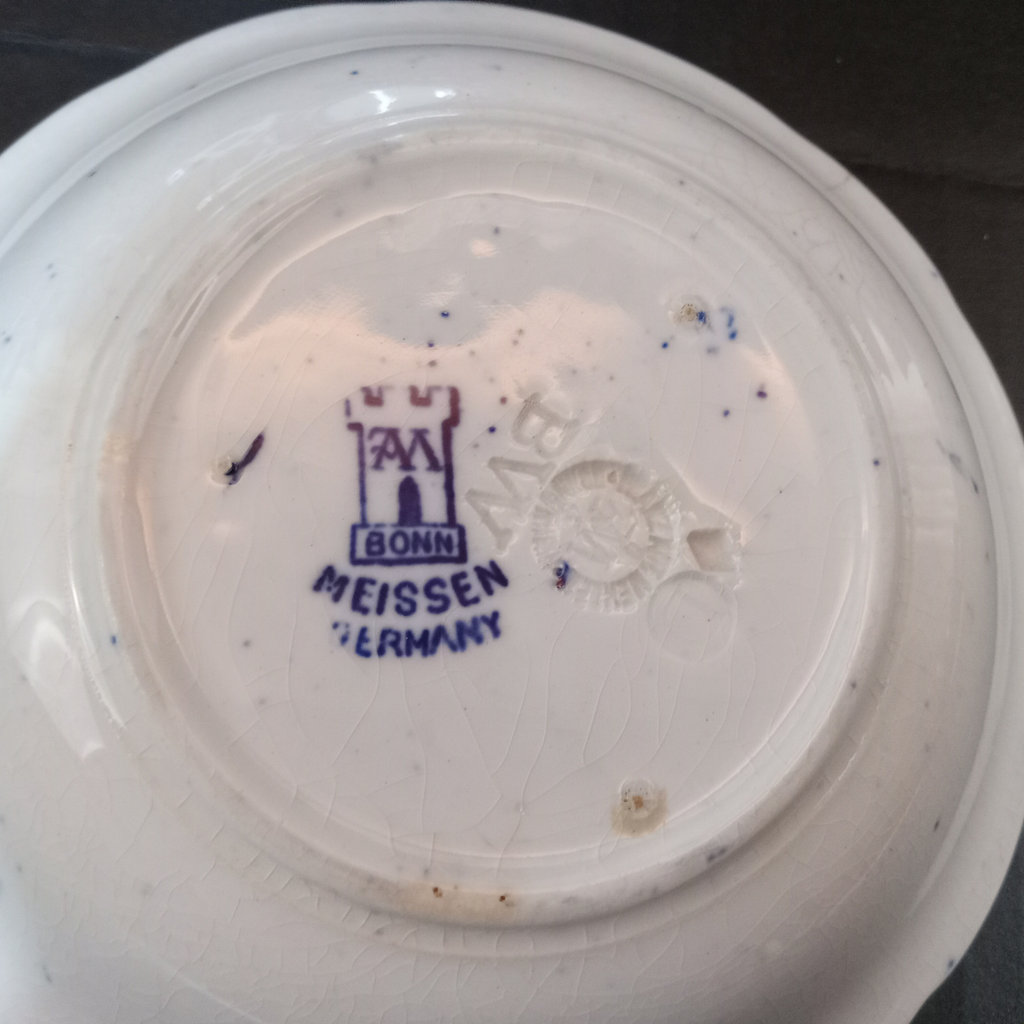 Antique Flow Blue Transferware - image 5 of 29