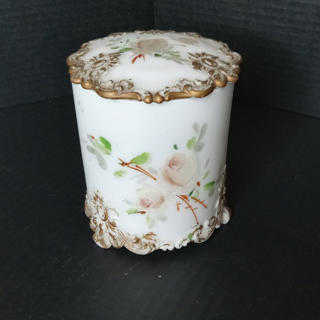 Antique Milk and Mercury Glass Decor - image 4 of 15
