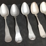 Antique Coin Silver Spoons - 597.7dwt - thumbnail 14 of 19