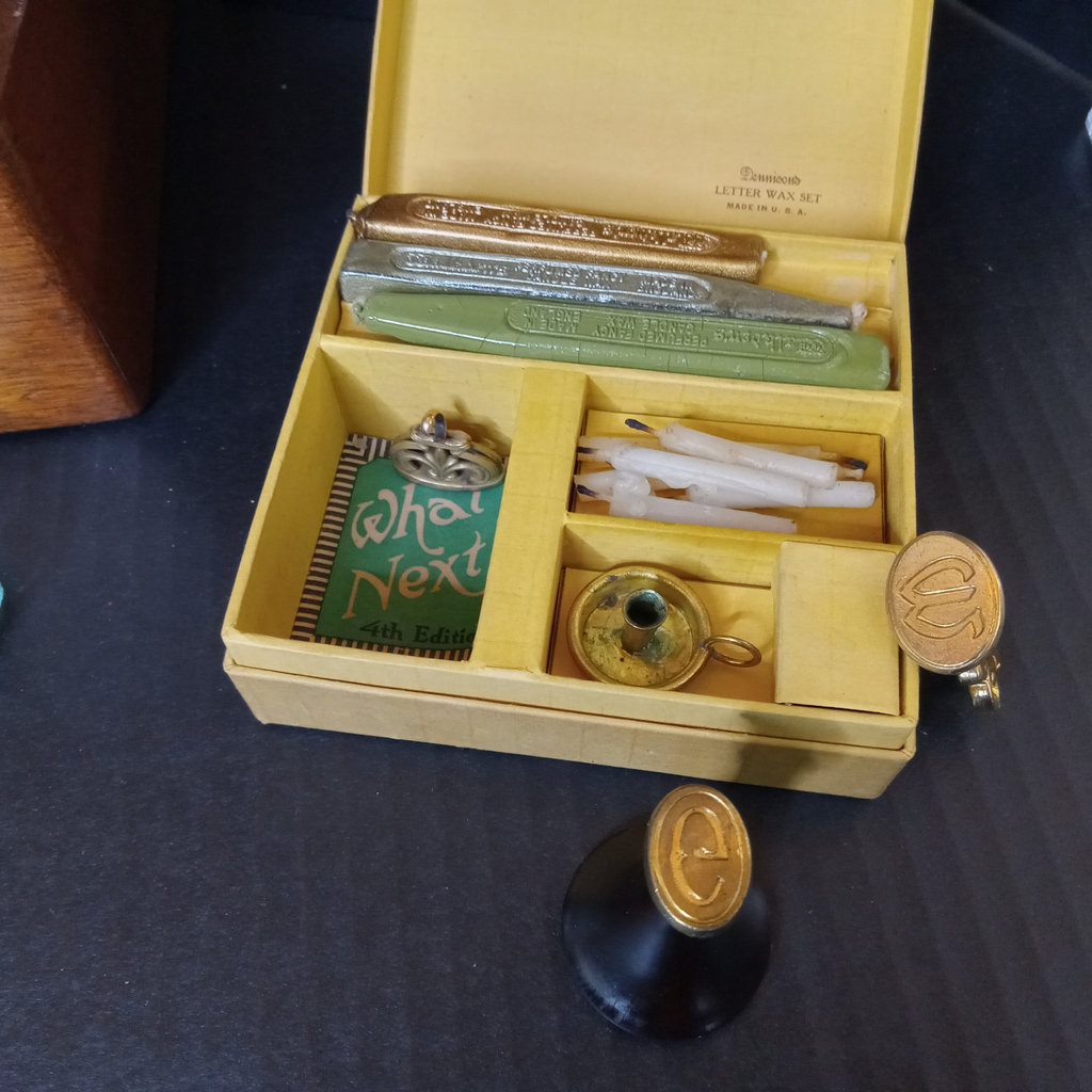 Antique Lap Desk & Ink Bottles - image 3 of 20