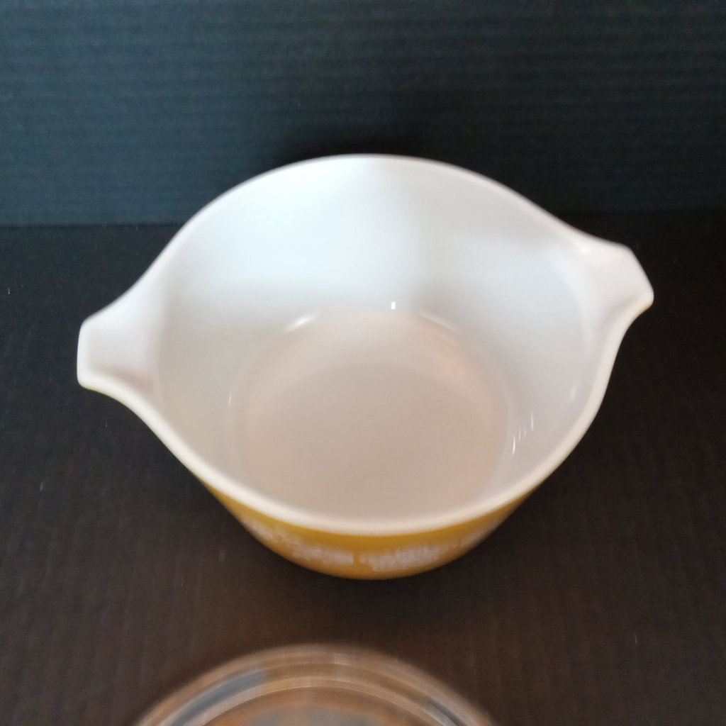 Vintage Pyrex - Butterly Gold / Black Snowflake - image 7 of 17