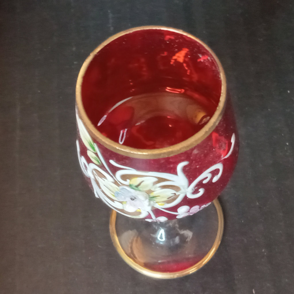 Vintage Biscoff Venetian Glass Cordial Set - image 7 of 14