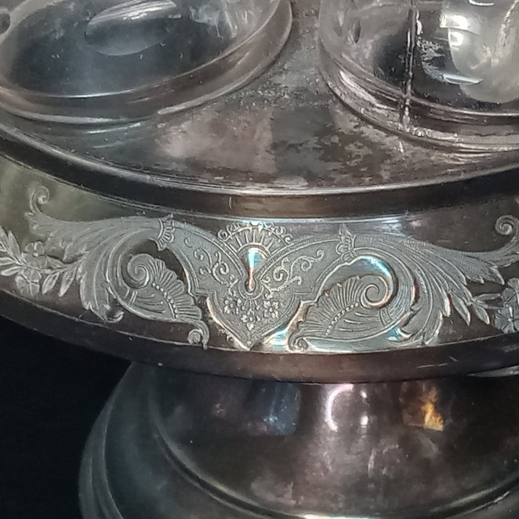 Antique Etched Glass - image 7 of 18