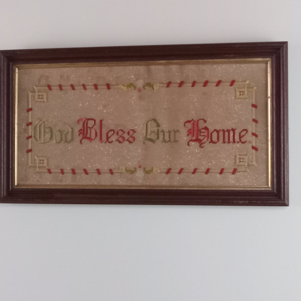 Antique Framed Cross Stitch - image 2 of 5