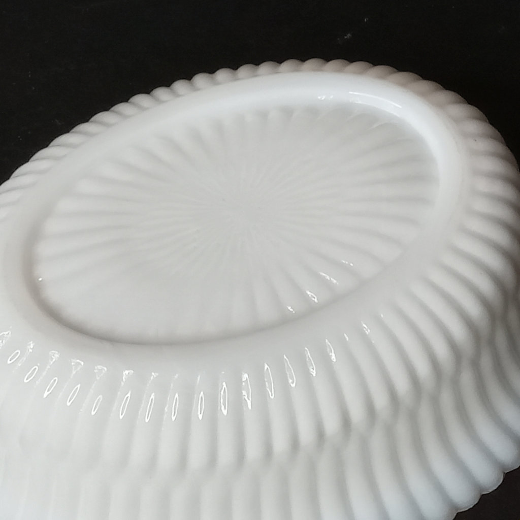 Antique Milk Glass Animal on Basket Dishes - image 12 of 12