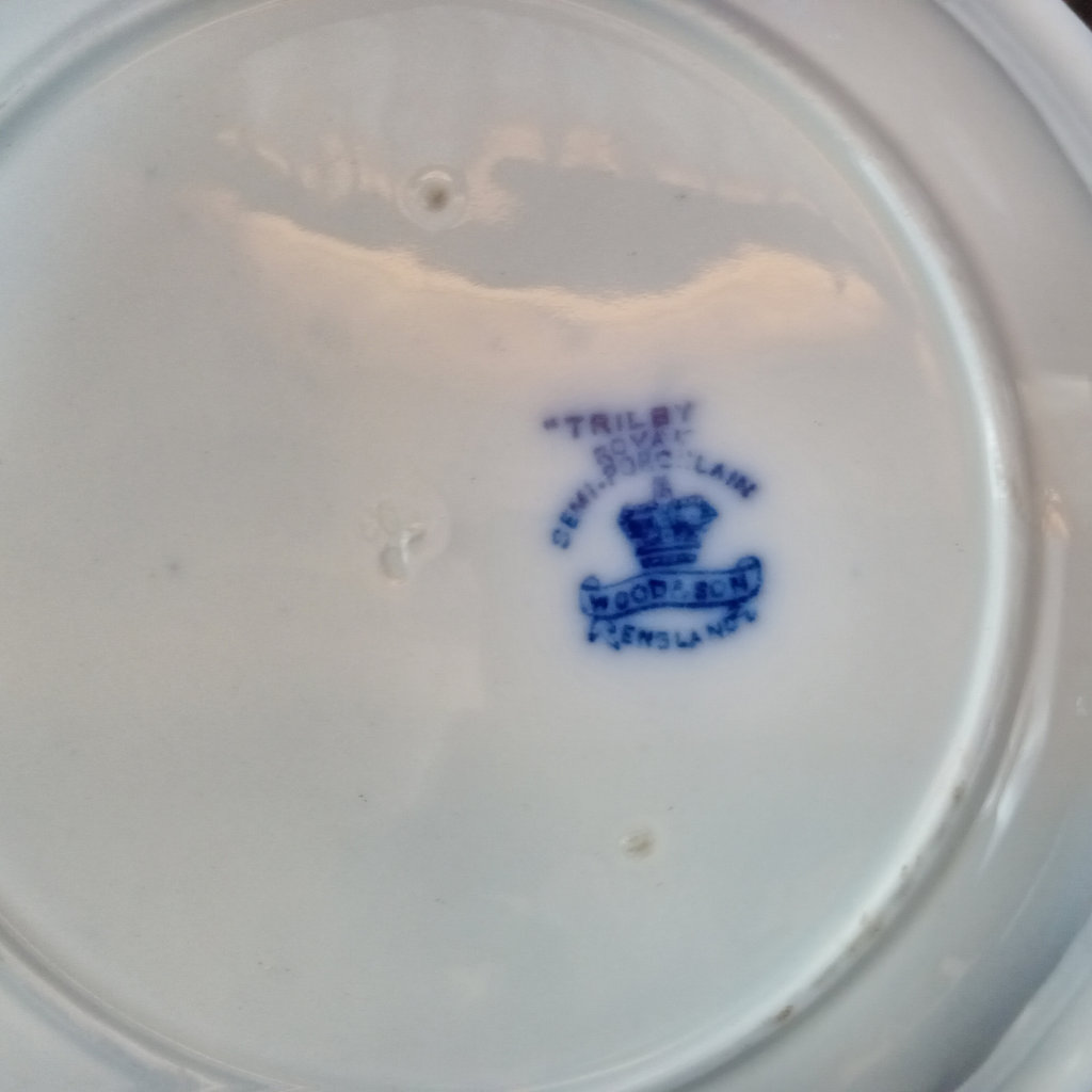 Antique Flow Blue Transferware - image 10 of 29