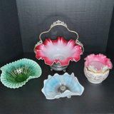 Antique EAPG: Fenton-Style Colored Glass - thumbnail 1 of 15