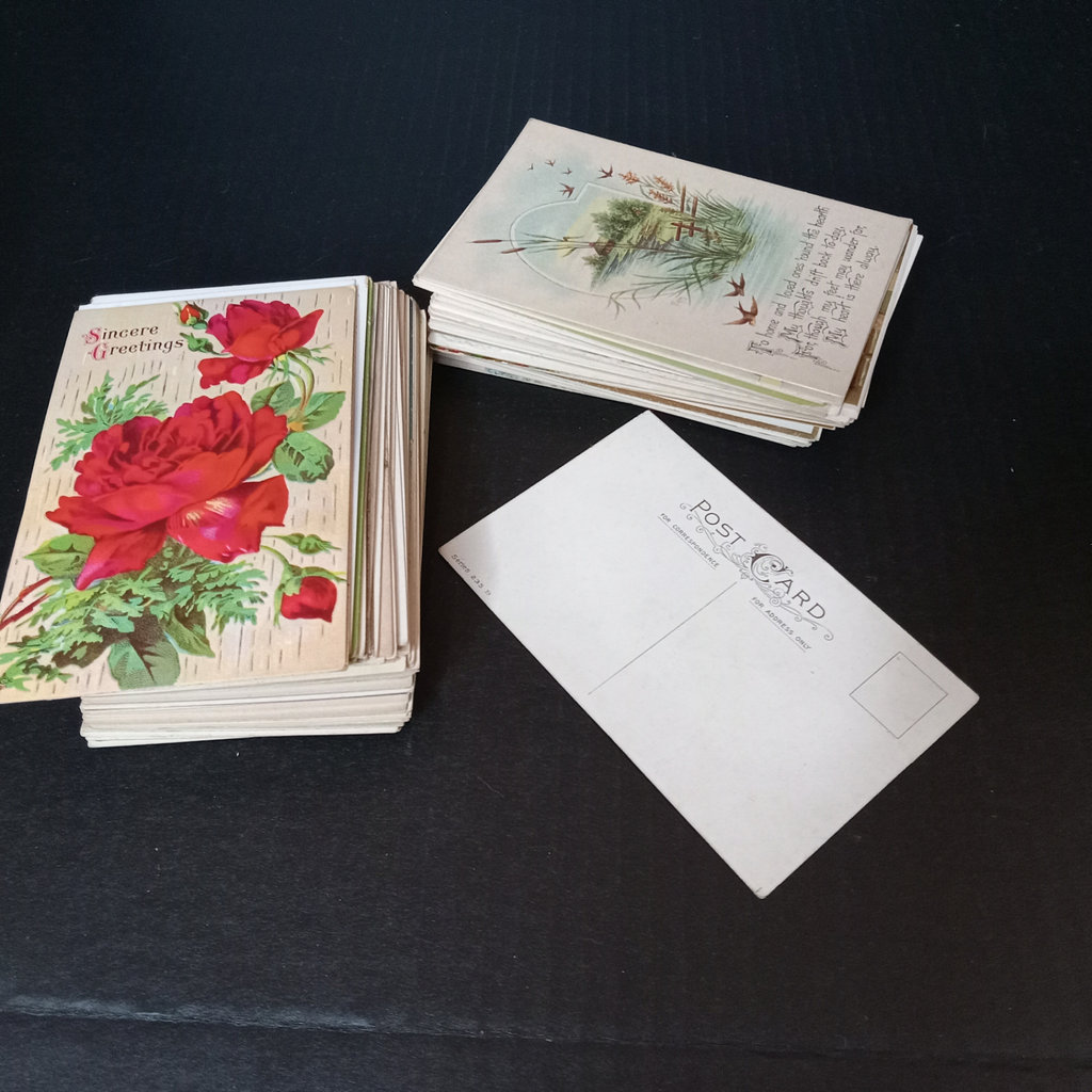Antique Postcards in a Basket - image 11 of 16