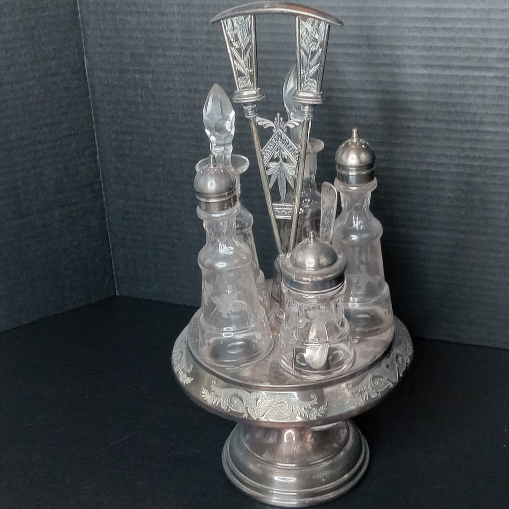 Antique Etched Glass - image 2 of 18