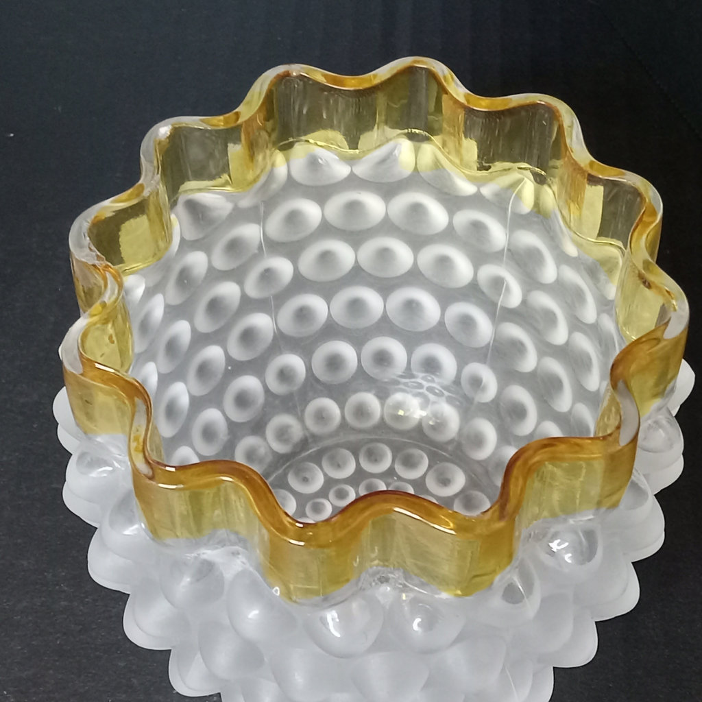 Antique EAPG: Hobbs Brockunier Lidded Bowls - image 3 of 14